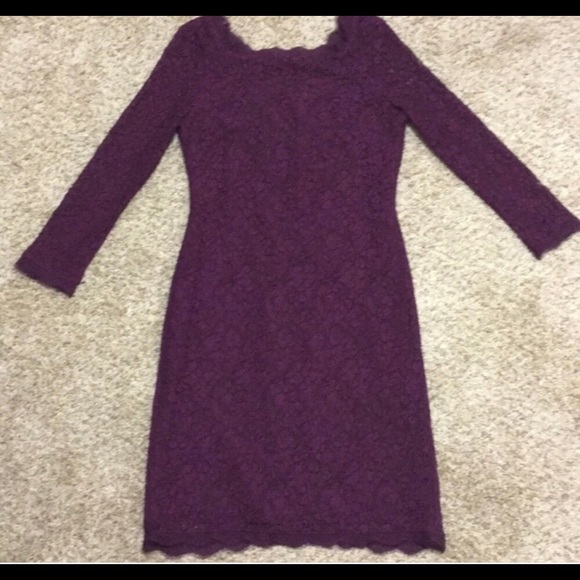 Adrianna Papell Purple Evening Dress. - Picture 3 of 8